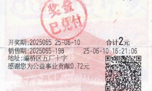 新手彩民2元机选擒双色球885万 每月投入20元